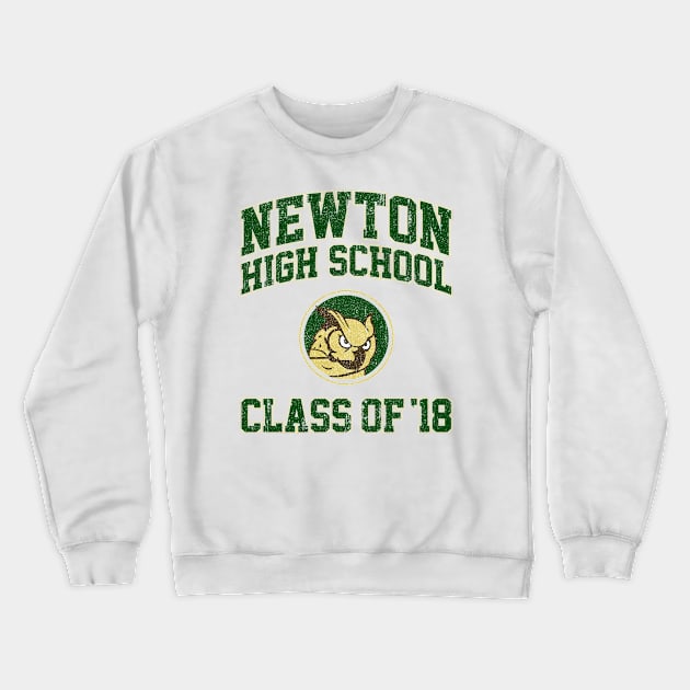 Newton High School Class of 18 (Variant) Crewneck Sweatshirt by huckblade